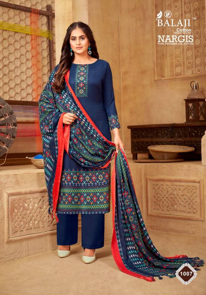 Balaji Nargis Pashmina Wholesale Exclusive Wear Dress Collection